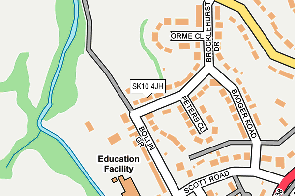 SK10 4JH map - OS OpenMap – Local (Ordnance Survey) SK10 4JH map - OS OpenMap – Local (Ordnance Survey)