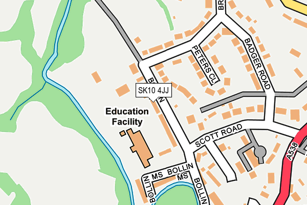 SK10 4JJ map - OS OpenMap – Local (Ordnance Survey)