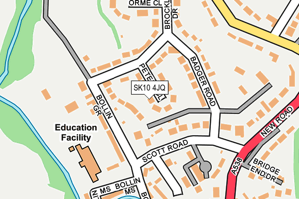 SK10 4JQ map - OS OpenMap – Local (Ordnance Survey) SK10 4JQ map - OS OpenMap – Local (Ordnance Survey)