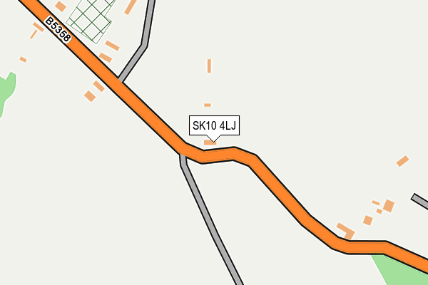 SK10 4LJ map - OS OpenMap – Local (Ordnance Survey)
