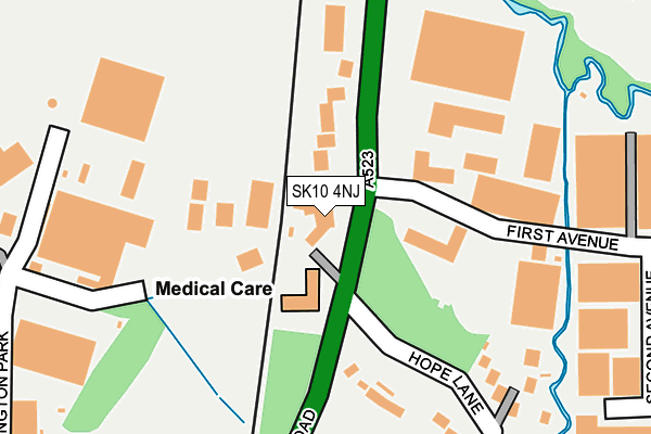 SK10 4NJ map - OS OpenMap – Local (Ordnance Survey) SK10 4NJ map - OS OpenMap – Local (Ordnance Survey)
