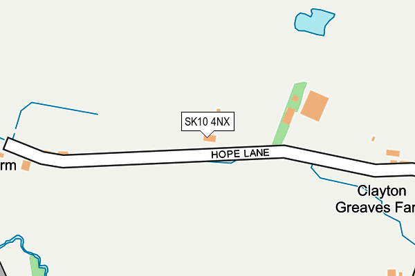 SK10 4NX map - OS OpenMap – Local (Ordnance Survey)