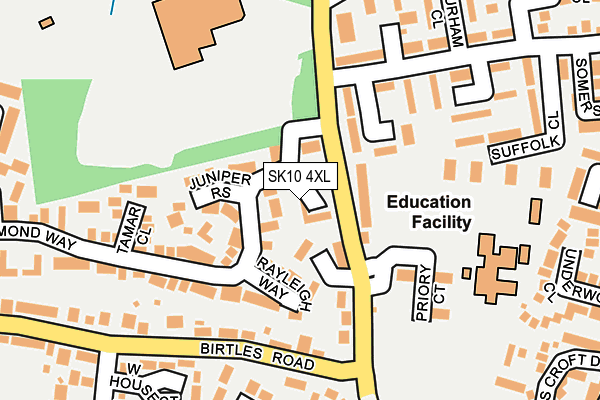 SK10 4XL map - OS OpenMap – Local (Ordnance Survey)