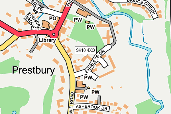 SK10 4XQ map - OS OpenMap – Local (Ordnance Survey)