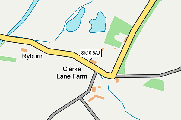 SK10 5AJ map - OS OpenMap – Local (Ordnance Survey)