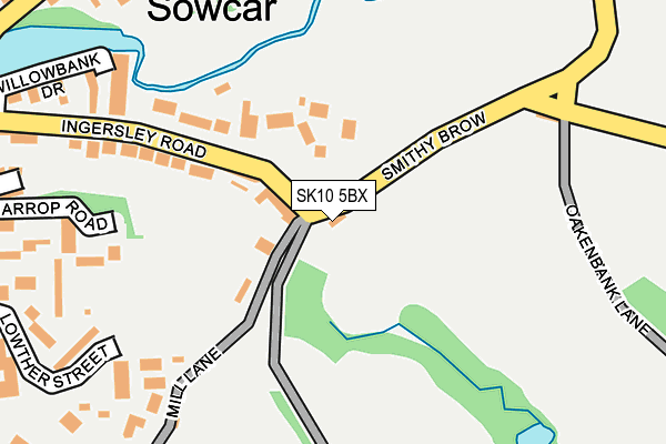SK10 5BX map - OS OpenMap – Local (Ordnance Survey) SK10 5BX map - OS OpenMap – Local (Ordnance Survey)