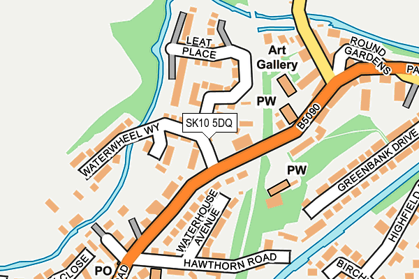 SK10 5DQ map - OS OpenMap – Local (Ordnance Survey) SK10 5DQ map - OS OpenMap – Local (Ordnance Survey)