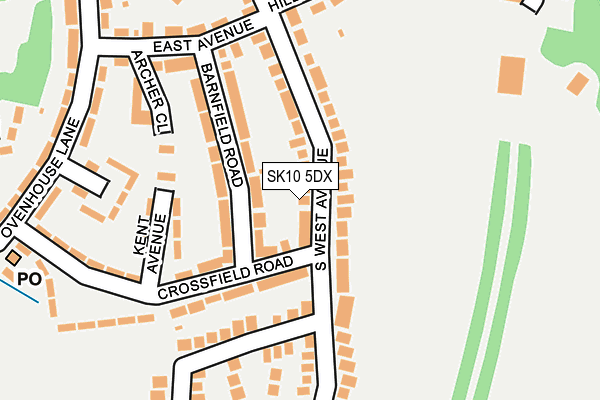 SK10 5DX map - OS OpenMap – Local (Ordnance Survey) SK10 5DX map - OS OpenMap – Local (Ordnance Survey)