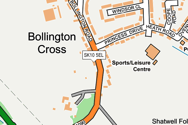 SK10 5EL map - OS OpenMap – Local (Ordnance Survey) SK10 5EL map - OS OpenMap – Local (Ordnance Survey)