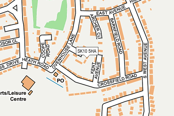 SK10 5HA map - OS OpenMap – Local (Ordnance Survey) SK10 5HA map - OS OpenMap – Local (Ordnance Survey)