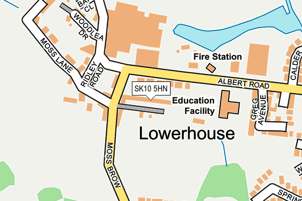 SK10 5HN map - OS OpenMap – Local (Ordnance Survey)