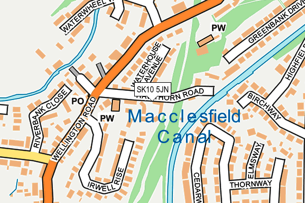 SK10 5JN map - OS OpenMap – Local (Ordnance Survey) SK10 5JN map - OS OpenMap – Local (Ordnance Survey)