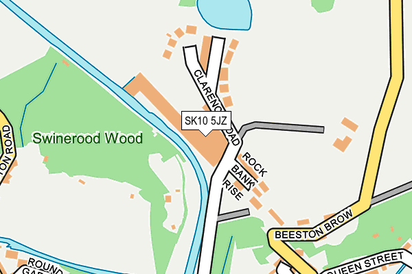SK10 5JZ map - OS OpenMap – Local (Ordnance Survey)