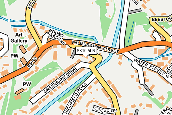 SK10 5LN map - OS OpenMap – Local (Ordnance Survey) SK10 5LN map - OS OpenMap – Local (Ordnance Survey)