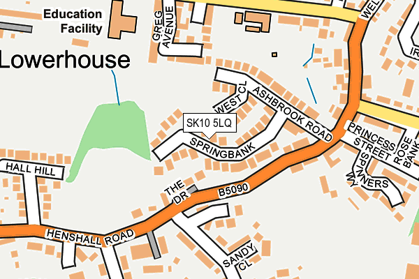 SK10 5LQ map - OS OpenMap – Local (Ordnance Survey) SK10 5LQ map - OS OpenMap – Local (Ordnance Survey)