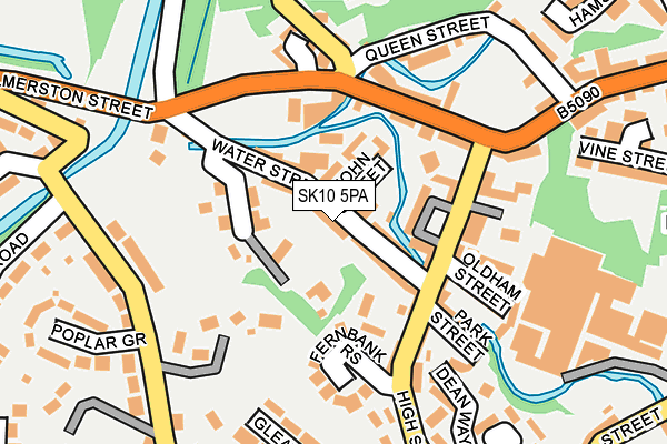 SK10 5PA map - OS OpenMap – Local (Ordnance Survey) SK10 5PA map - OS OpenMap – Local (Ordnance Survey)