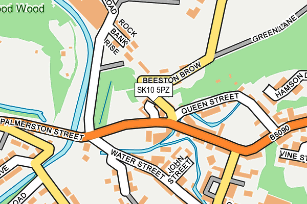 SK10 5PZ map - OS OpenMap – Local (Ordnance Survey) SK10 5PZ map - OS OpenMap – Local (Ordnance Survey)