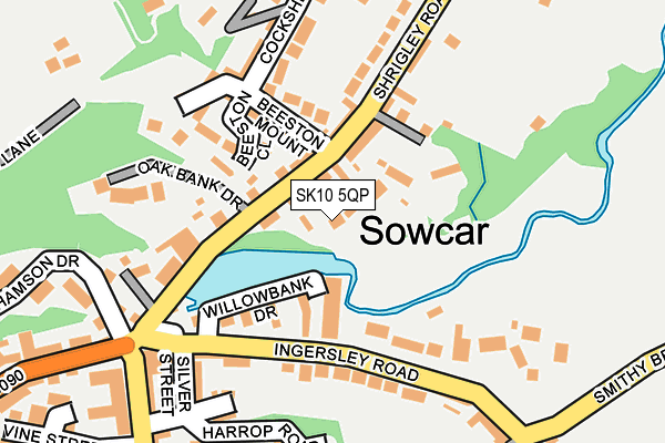 SK10 5QP map - OS OpenMap – Local (Ordnance Survey)