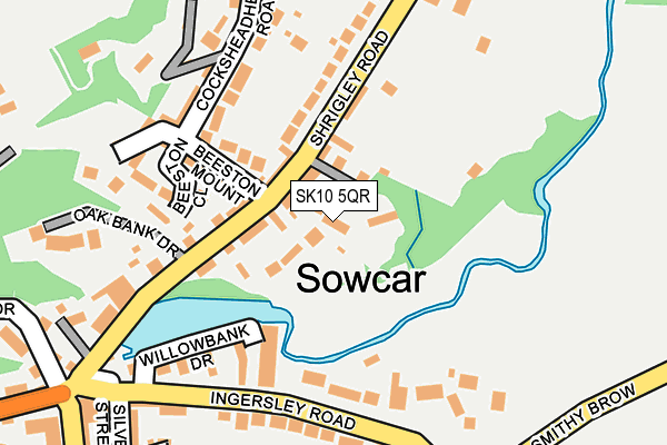 SK10 5QR map - OS OpenMap – Local (Ordnance Survey) SK10 5QR map - OS OpenMap – Local (Ordnance Survey)