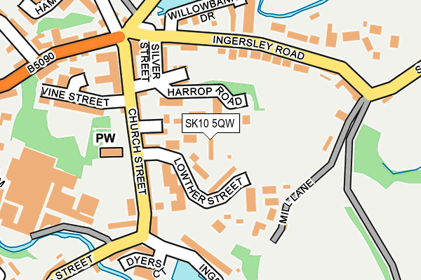 SK10 5QW map - OS OpenMap – Local (Ordnance Survey) SK10 5QW map - OS OpenMap – Local (Ordnance Survey)