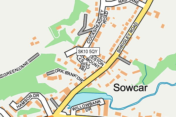 SK10 5QY map - OS OpenMap – Local (Ordnance Survey) SK10 5QY map - OS OpenMap – Local (Ordnance Survey)