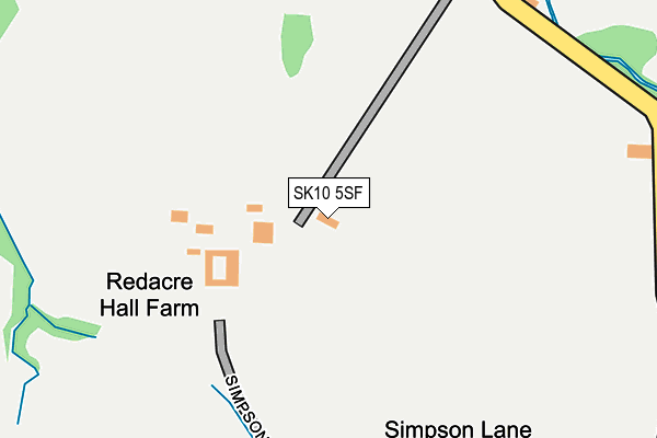 SK10 5SF map - OS OpenMap – Local (Ordnance Survey)