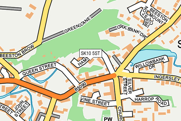 SK10 5ST map - OS OpenMap – Local (Ordnance Survey) SK10 5ST map - OS OpenMap – Local (Ordnance Survey)