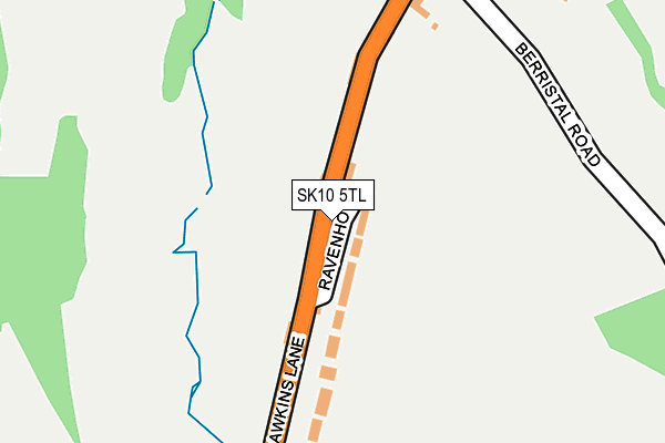 SK10 5TL map - OS OpenMap – Local (Ordnance Survey)