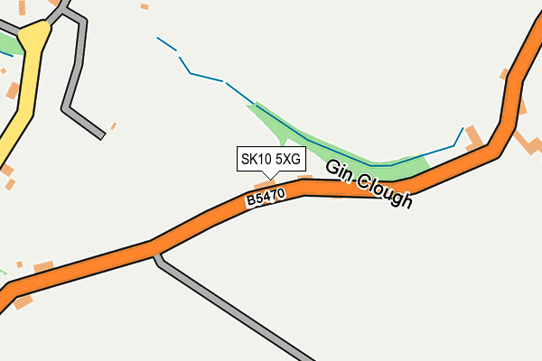 SK10 5XG map - OS OpenMap – Local (Ordnance Survey)