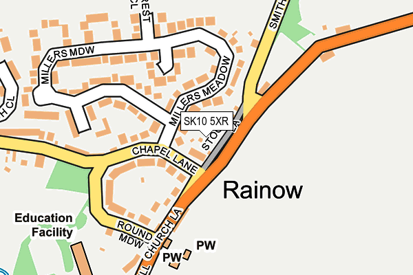 SK10 5XR map - OS OpenMap – Local (Ordnance Survey) SK10 5XR map - OS OpenMap – Local (Ordnance Survey)
