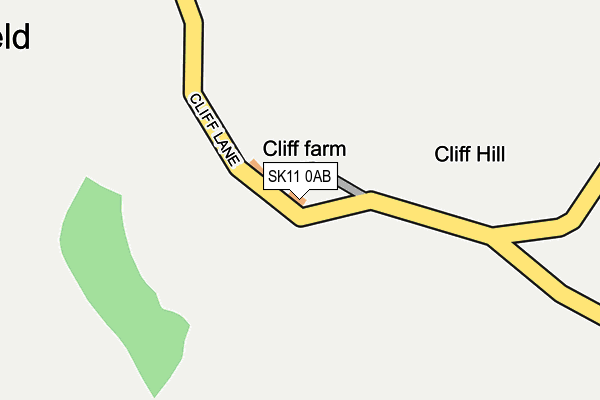 SK11 0AB map - OS OpenMap – Local (Ordnance Survey)