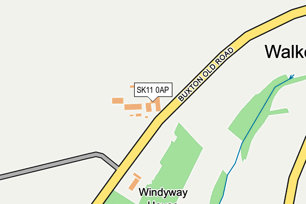 SK11 0AP map - OS OpenMap – Local (Ordnance Survey) SK11 0AP map - OS OpenMap – Local (Ordnance Survey)