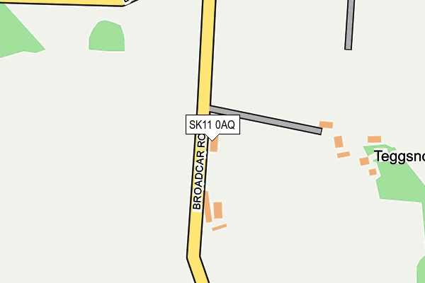 SK11 0AQ map - OS OpenMap – Local (Ordnance Survey)