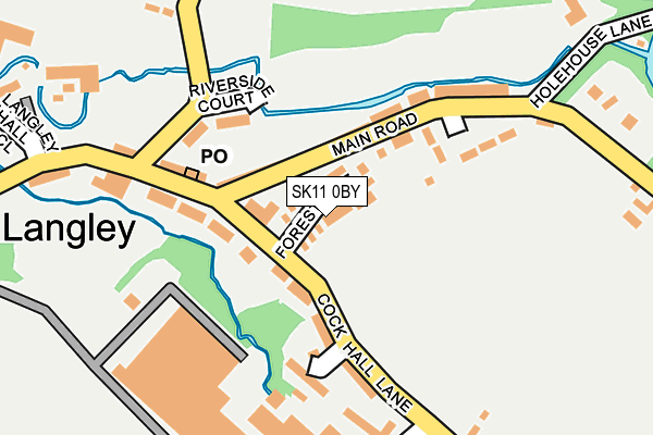 SK11 0BY map - OS OpenMap – Local (Ordnance Survey) SK11 0BY map - OS OpenMap – Local (Ordnance Survey)