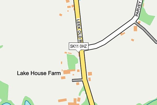 SK11 0HZ map - OS OpenMap – Local (Ordnance Survey)