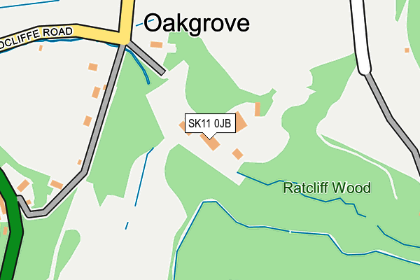 SK11 0JB map - OS OpenMap – Local (Ordnance Survey)