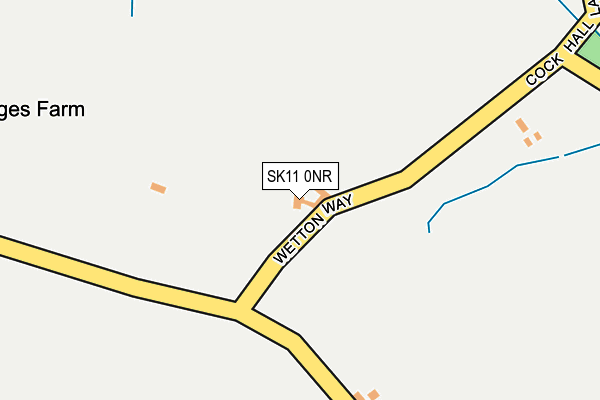 SK11 0NR map - OS OpenMap – Local (Ordnance Survey)