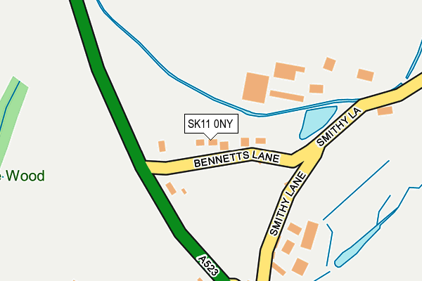 SK11 0NY map - OS OpenMap – Local (Ordnance Survey)