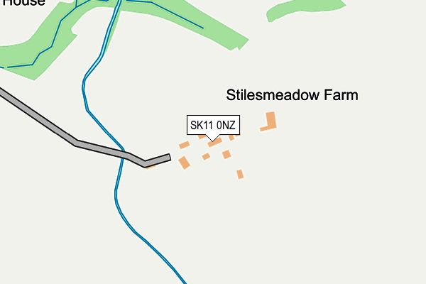 SK11 0NZ map - OS OpenMap – Local (Ordnance Survey)