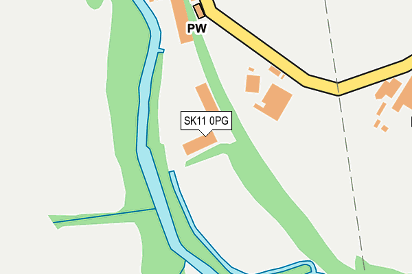 SK11 0PG map - OS OpenMap – Local (Ordnance Survey)