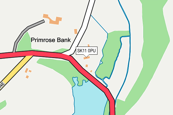 SK11 0PU map - OS OpenMap – Local (Ordnance Survey) SK11 0PU map - OS OpenMap – Local (Ordnance Survey)