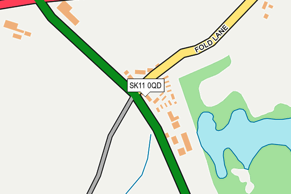 SK11 0QD map - OS OpenMap – Local (Ordnance Survey)