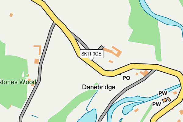 SK11 0QE map - OS OpenMap – Local (Ordnance Survey)