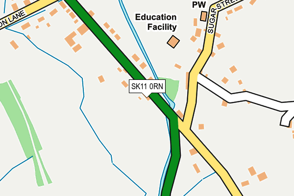 SK11 0RN map - OS OpenMap – Local (Ordnance Survey)