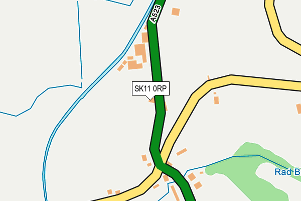 SK11 0RP map - OS OpenMap – Local (Ordnance Survey)