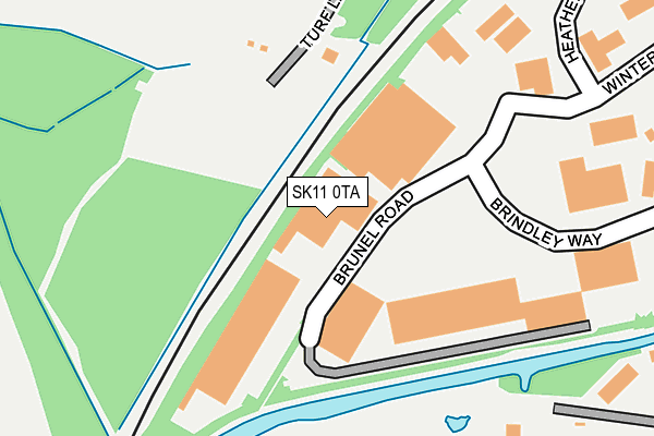 SK11 0TA map - OS OpenMap – Local (Ordnance Survey)