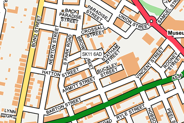 SK11 6AD map - OS OpenMap – Local (Ordnance Survey) SK11 6AD map - OS OpenMap – Local (Ordnance Survey)