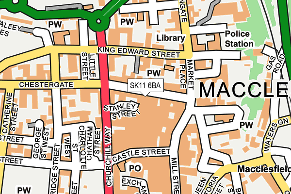 SK11 6BA map - OS OpenMap – Local (Ordnance Survey) SK11 6BA map - OS OpenMap – Local (Ordnance Survey)