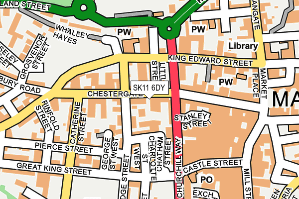 SK11 6DY map - OS OpenMap – Local (Ordnance Survey) SK11 6DY map - OS OpenMap – Local (Ordnance Survey)