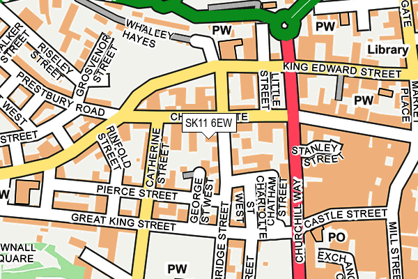 SK11 6EW map - OS OpenMap – Local (Ordnance Survey) SK11 6EW map - OS OpenMap – Local (Ordnance Survey)